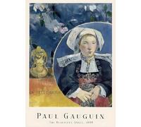 GYTRI CGFHJ Paul Gauguin Poster People Prints Abstract Wall Art Picture《The Beauliful Angel》Paul Gauguin Canvas Painting For Home Decor 40x60cm Unframed