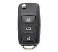 GYTTAK Car Key Fob Case Compatible With VW For Touareg 2002 2003 2004 2005 2006 2007 2008 2009 3 Buttons Auto Fob Key Shell Car Key Shell Cover Key Case Cover