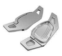 GYTTAK Car Shift Paddle Compatible with A3 A4 A4L A5 A6 A7 A8 Q3 Q5 Q7 for TT S3 R8 Red Silver Black Color Aluminium Car Steering Wheel Shift Paddle Shifter 2pcs(Silver)