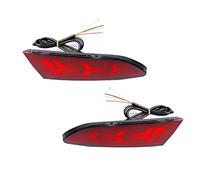 GYTTAK Car Tail lights 2Pcs Bumper Reflector Lights Compatible With Focus 3 2011 2012 2013 2014 Sedan Hatchback Function As Tail Brake & Rear Fog Lamps Turn Light(Red)