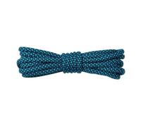 GYTTDERFL Boot Laces 4 Pair 5MM Round Shoe Laces Two-Tone Mixed Color For Sport Shoelaces Rope 90/120/150/180cm(Black Cyan,120cm)