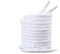 GYTTDERFL Boot Laces 4Pair Hemp Rope Round Shoelaces 7mm Thick Shoe Laces Classic Cotton Weave Canvas Shoelace For Casual Sneakers(White,140cm)