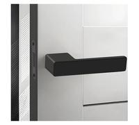 GYTTDERFL Door Handles Internal One-Word Handle Door Lock Hidden Keyhole Suitable Study Magnetic Silent Door Lock Minimalist Ecology(Square)