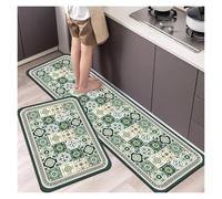 GYTTDERFL Kitchen Floor Mat Modern Retro Light Luxury Feeling Floor Mats Non-slip Living Room Kitchen Bathroom Home Decoration(Color-02,50X160CM)