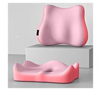 GYTTDERFL Office Chair Cushion Seat Cushion Ergonomically Designed Memory Sponge Pad Suitable For Office Chairs And Wheelchairs(Pink,Backrest)