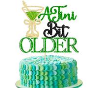 Gyufise 1 Pack A Tini Bit Older Cake Topper Espresso Martini Birthday Cake Pick A Tiny Bit Older Theme Birthday Bachelorette Bridal Shower Cake Decoration Party Supplies Green