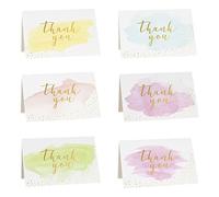 Gyufise 36Pcs Gold and Watercolor Thank You Cards Thank You Notes with 36Pcs Envelopes and Stickers Baby Shower Thank You Cards Wedding Thank You Cards for Wedding Baby Shower Bridal Shower