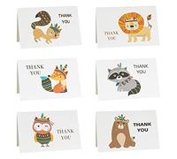 Gyufise 36Pcs Woodland Animal Thank You Cards Thank You Notes with 36Pcs Envelopes and Stickers Baby Shower Thank You Cards Wedding Thank You Cards for Wedding Baby Shower Bridal Shower