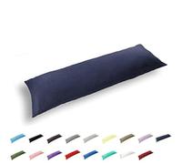 Gyulin 100% Cotton 300 Thread Count Envelope Style 4ft Body Pillow Cover Pillowcase Pillow Protector Cushion Cover Non Zippered Only Cover No Insert 20" x 48" /51cm X 122cm Navy Blue