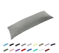 GyuLin 100% Cotton 300 Thread Count Envelope Style 6ft Super King Body Pillow Cover Pillowcase Pillow Protector Cushion Cover Non Zippered Only Cover No Insert 20"x72"/51x180cm Dark Grey/Gray