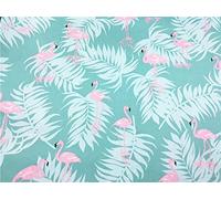 Gyulin 100% Cotton 300 Thread Count Envelope Style V Shaped/Tri/Boomerang Standard Pillow Case Cushion Cover Only Cover No Insert (Aqua Blue Flamingos)