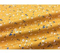 Gyulin 100% Cotton 300 Thread Count Envelope Style V Shaped/Tri/Boomerang Standard Pillow Case Cushion Cover Only Cover No Insert (White Floral & Dark Apricot Yellow)