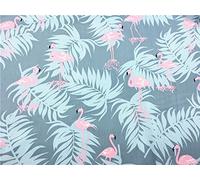 Gyulin 100% Cotton 300 Thread Count Envelope Style V Shaped/Tri/Boomerang Standard Pillow Case Cushion Cover Only Cover No Insert (Dark Grey/Gay Flamingos)