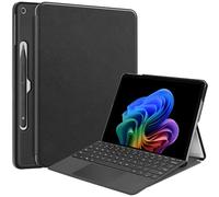 Gyulin Case for Microsoft Surface Pro 12-inch 1st Edition 2025, Multiple Angle Polyester Slim Light Shell Case Cover for Surface Pro 12 Tablet,Compatible with Type Cover Keyboard Black