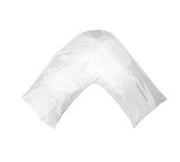 Gyulin Silky Soft Satin Soild Envelope Style V Shaped/Tri/Boomerang Pillow Cover Pillowcase Pillow Protector Cushion Cover for Orthopaedic/Pregnancy/Nursing Pillows,Only Cover No Insert White