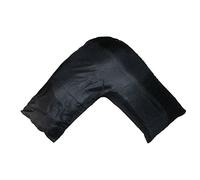 Gyulin Silky Soft Satin Soild Envelope Style V Shaped/Tri/Boomerang Pillow Cover Pillowcase Pillow Protector Cushion Cover for Orthopaedic/Pregnancy/Nursing Pillows,Only Cover No Insert Black