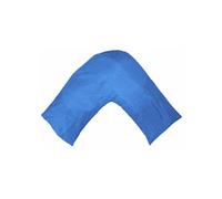 Gyulin Silky Soft Satin Soild Envelope Style V Shaped/Tri/Boomerang Pillow Cover Pillowcase Pillow Protector Cushion Cover for Orthopaedic/Pregnancy/Nursing Pillows,Only Cover No Insert Royal Blue