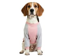 Gyuzh Dog Front Leg Sleeve Elbow Protector Cotton Shirts Dog Recovery Suit Stop Licking Front Legs Puppy Skin Cover for After Surgery Pink S