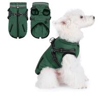 Gyuzh - Dog Jacket with Harness, Dog Coats for Small Dogs, Warm Fleece Puppy Jacket, Waterproof Dog Jacket with Built-in Harness for Small Medium Large Dogs
