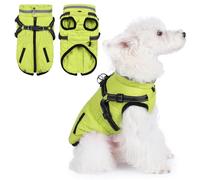 Gyuzh - Dog Jacket with Harness, Dog Coats for Small Dogs, Warm Fleece Puppy Jacket, Waterproof Dog Jacket with Built-in Harness for Small Medium Large Dogs