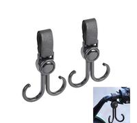 GYWHOOFT 2 Pieces Stroller Hook, 360° Swivel Universal Stroller Hooks, Multifunctional Stroller Hook, Pushchair, Pushchair