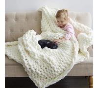 GYWZTJ Chunky Knit Blanket, Knitted Blanket Chunky Knit Throw, 100% High-Grade Chenille Hand-Woven Blankets and Throws, Cozy Sofa Bed Chair Weighted Thick Woven Throw Blanket (B 39.37-59in)