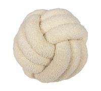 GYWZTJ Knot Ball Pillow, Aesthetic Pillows, Knot Cushion Cream, Knotted Ball Throw Pillow Ultra Soft Companionship Decorative Hand-woven Knotted Ball, 28 × 28cm (Cream white)