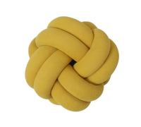 GYWZTJ Throw Pillows for Sofa, Knot Ball Pillow, Knot Cushion Large, Knotted Ball Throw Pillow Ultra Soft Companionship Decorative Hand-woven for Home, Bedroom, Sofa, 28 × 28cm (Yellow)
