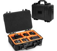 GYXZ Protective Camera Case 11.8 X 7.5 X 4.3 Inch Shockproof Water-resistant with Adjustable Dividers (Can hold cameras, pistols, gear, equipment)