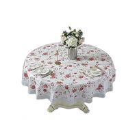 GYYFQH Round Pvc Tablecloths for Circular Table,pvc Round Tablecloth，large Round Plastic Tablecloth，waterproof, Oilproof and Anti-scald Tablecloth，garden Tablecloth,A-220cm