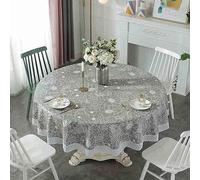 GYYFQH Round Pvc Tablecloths for Circular Table,pvc Round Tablecloth，large Round Plastic Tablecloth，waterproof, Oilproof and Anti-scald Tablecloth，garden Tablecloth,C-220cm