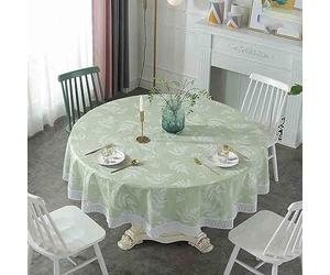 GYYFQH Round Pvc Tablecloths for Circular Table,pvc Round Tablecloth，large Round Plastic Tablecloth，waterproof, Oilproof and Anti-scald Tablecloth，garden Tablecloth,B-220cm