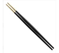 GYYJW 304 Stainless Steel Double-pointed Sushi Chopsticks Pointed Japanese Household Chopsticks Cooking Chopsticks Tableware Kitchen Accessories Household Cooking Chopstick Holder (Black gold)