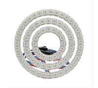 gyyuok 2PCS 16/24/36 LEDs White Ring Headlight Lamp 48mm/72mm/96mm LED Car Ring DC 12V RGB LED Angel Eyes Halo Ring Lighting Kit for Automotive DIY (35 LEDs/96MM)