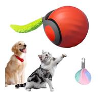 GYZGirlover Speedy Tail 2.0, Speedy Tail Cat Toy,Interactive Dog Ball,Interactive Cat Toys Rolling Ball Dog Ball, 360° Smart Automatic Rolling Large Small Cats & Dogs Pet Ball (Orange)