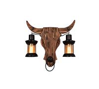 GYZLZZB Wall Lamp Personalized Industrial Hot Pot Restaurant Retro Cow Head Wall Lamp Creative Bar Restaurant Clothing Nostalgic Decorative Wall Lamp for House,villa,Bar,Restaurants