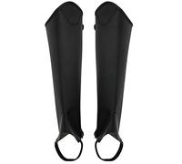 GYZOUKA 1 Pair PU Leather Horse Riding Half Chap Easy Care Half Chap Leg Protector Equipment for Adults Equestrian (S)