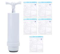 GYZOUKA 5Pcs 3D Printer Filament Storage Bag with Suction Pump,Vacuum Sealed Pouch for Plastic Filament and Printer Parts Storage