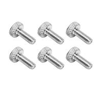 GYZOUKA 6 Pcs Tremolo Bridge String Locking Screw, Metal Fine Tuning Screws with M4 Thread, for Electric Guitar Bridge Replacement (Silver)