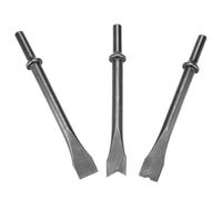 GYZOUKA Air Hammer 3pcs Extra Long Chisel Set Heavy Duty Pneumatic Hammer Bit Set for Masonry and Concrete Demolition 10cm Round Shank for 150/190/250 Air
