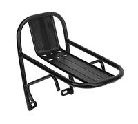 GYZOUKA Bike Front Luggage Rack Aluminum Alloy Bike Basket Rack Cycling Luggage Shelf Carrier Black 22.5x23x15cm