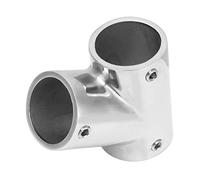 GYZOUKA Boat Tube Connector Handrail Hand Rail Fitting 60 Degree 3 Way Stainless Steel Pipe Tube Connector Boat Hardware (Right Φ25mm(1))