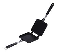 GYZOUKA Breakfast Frying Pan Maker Double Sided Non Stick Coating with 2 Durable Stainless Steel Handles for Baking Bread Grilling Steak