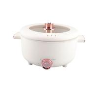 GYZOUKA Electric Hot Pot, 3.5L Multifunctional Noodle Cooker with Ceramic Enamel Non Stick Coating for Ramen Dumplings Soup Porridge