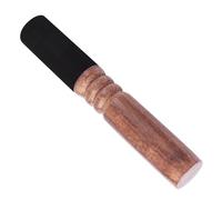 GYZOUKA Handmade Peach Wood Singing Bowl Mallet Striker Leather Wrap Tibetan Buddhism Meditation Tool From Nepal