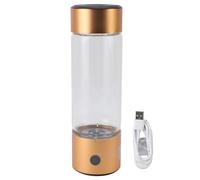 GYZOUKA Hydrogen Water Bottle, Portable 410ml Hydrogen Rich Water Glass Cup with Electrolysis Technology, for Home Office Sports Venue