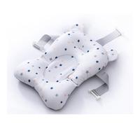 GYZOUKA Infant Bath Pillow Safe Harmless Styrofoam Particles Strong Buoyancy Sink Bathtub for Baby with Safety Strap (Large Blue Star on White Background)