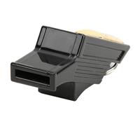 GYZOUKA Referee Whistle Great Sound Penetration Portable Nuclear Whistle for Sports Training Emergency Lifesaving (Black+Gold)