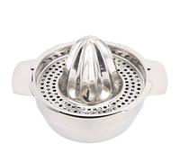 GYZOUKA Stainless Steel Manual Juicer, Thread Pressing Grooves High Yield, for Orange Lemon Grapefruit Kiwi Fruit Extraction