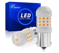 GZ5CG 1156 BA15S LED Bulbs Amber 382 P21W Turn Signal Light Bulbs 3030 42SMD 2000LM DC 12V 24V (Pack of 2)